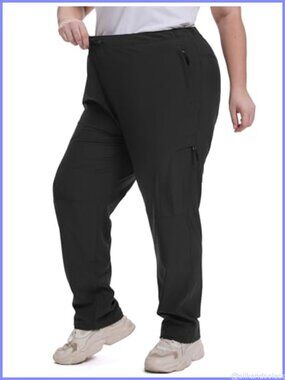 Waterproof Plus Size Hiking Pants Cargo with UPF 50 and Pockets